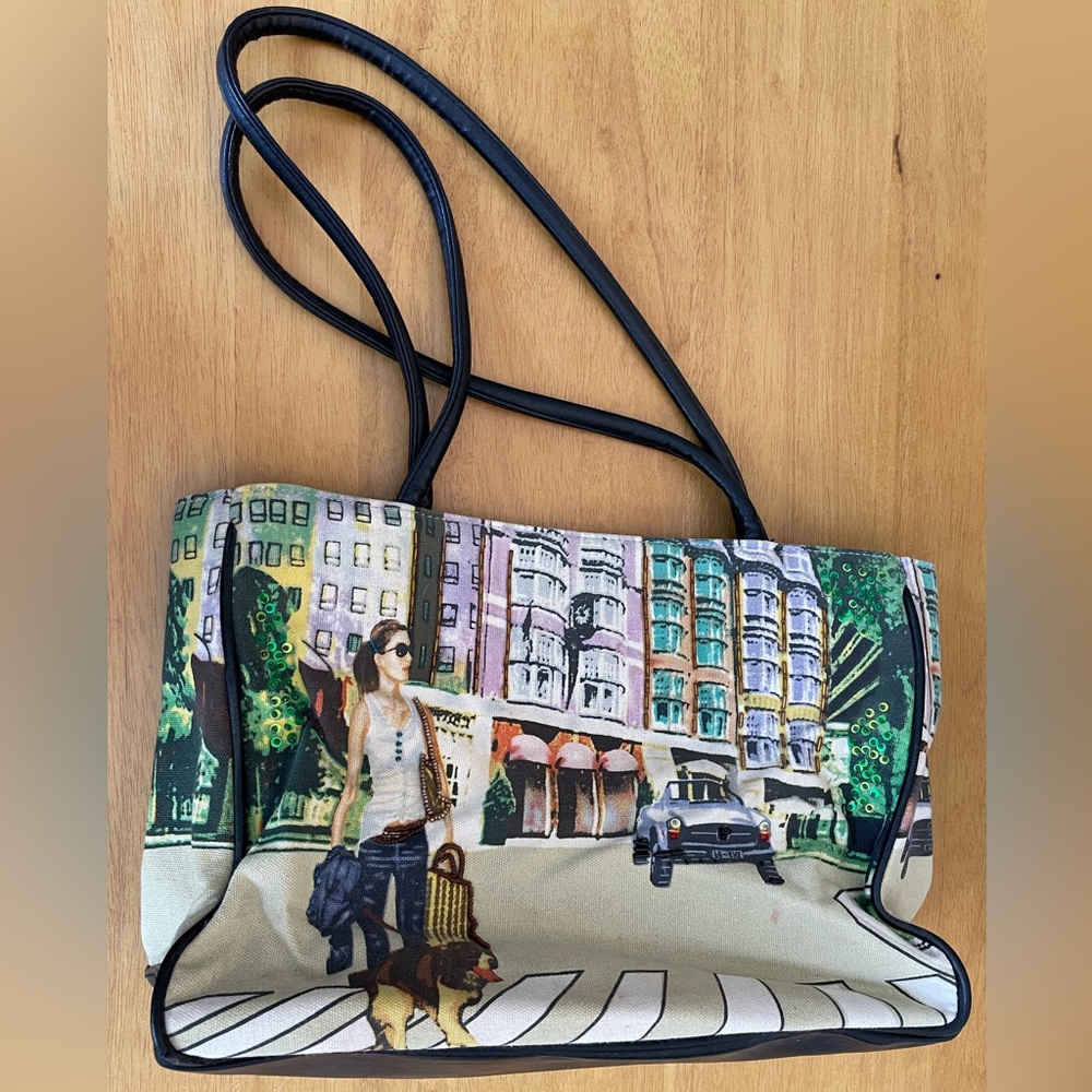 Vintage Printed Tote